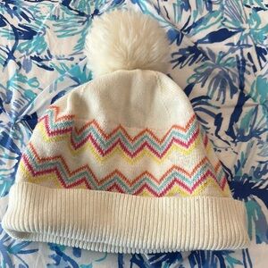 Janie and jack zig zag pom hat